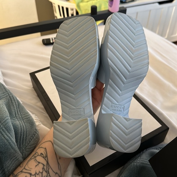 Blue Gucci Heels - Picture 3 of 4